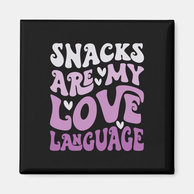 Aimant Les collations sont mon langage de l'amour Saint-V (Devant)