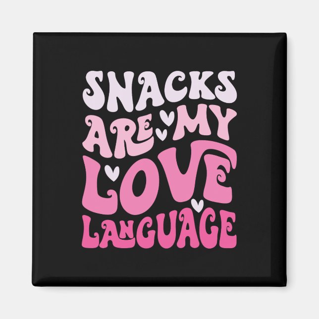 Aimant Les collations sont mon langage de l'amour Saint-V (Devant)