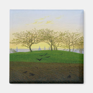 Aimant Les collines et les champs labourés s'approchent