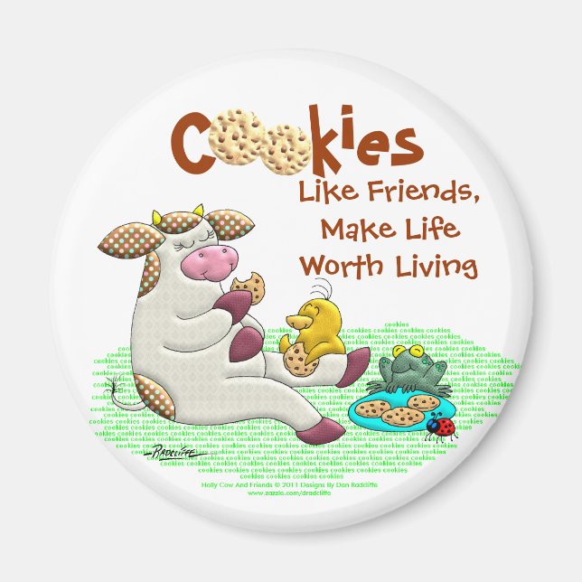 Aimant Les cookies rendent la vie digne de vivre (Devant)
