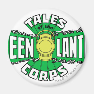 Aimant Les corps verts de lanterne - logo vert