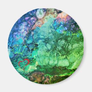 Aimant Les couleurs de la feuille de verglas