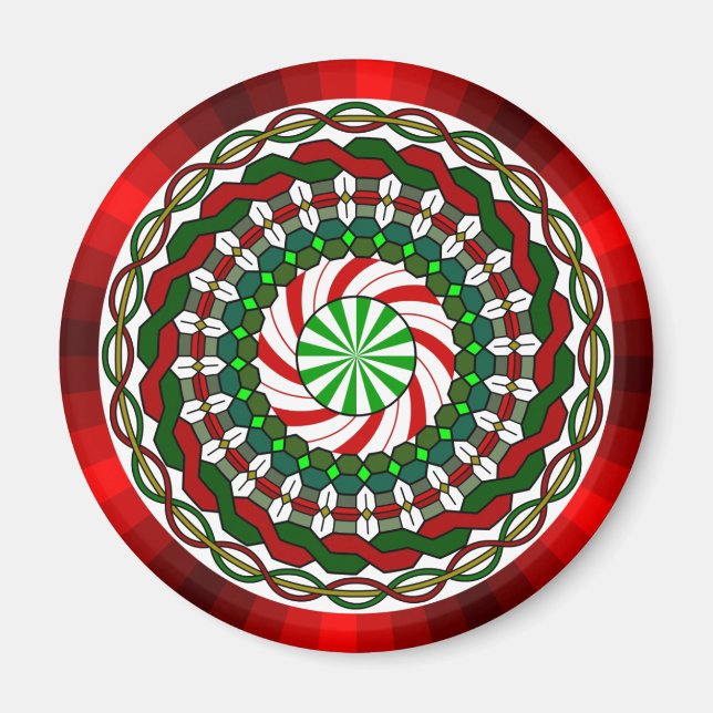 Aimant Les couleurs de l'aimant de Noël (Devant)