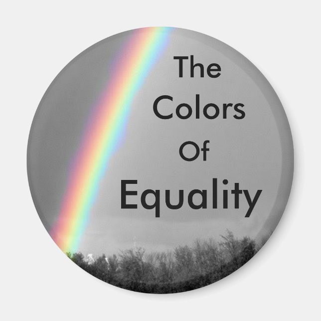 Aimant Les Couleurs De L'Égalité (Devant)