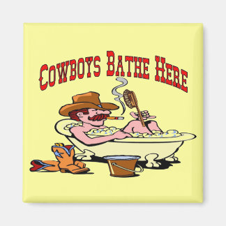 Aimant Les Cowboys se baignent ici