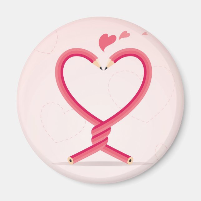 Aimant Les crayons amoureux (Devant)