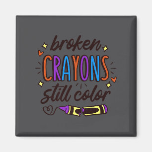 Aimant Les crayons cassés colorent encore la sensibilisat