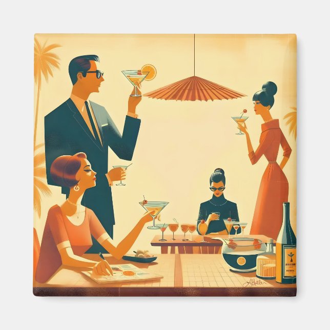 Aimant Les critiques de cocktail Martini du milieu du siè (Devant)