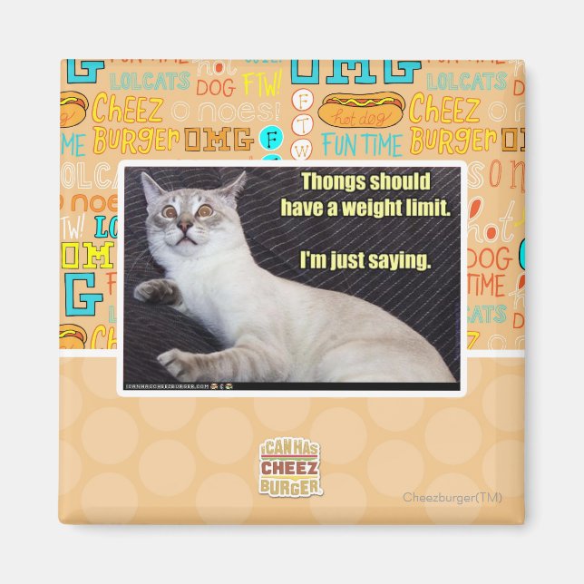 Aimant Les dents devraient avoir une limite de poids. (Devant)