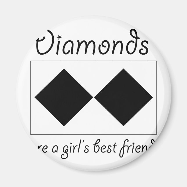 Aimant Les diamants sont les filles meilleures amie (Devant)