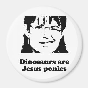 Aimant Les dinosaures sont des poneys de Jésus