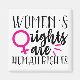 Aimant Les droits de la femme sont des droits de l'homme