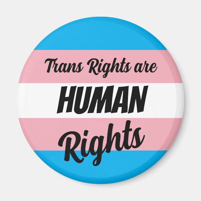 Aimant Les droits trans sont des droits humains (Devant)