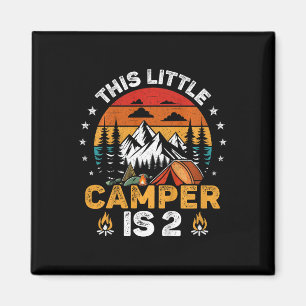Aimant Les enfants Ce petit campeur a 2 ans Camping 2 ans