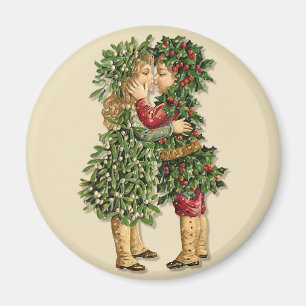 Aimant Les enfants Holly et Mistletoe