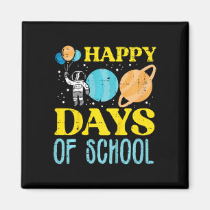 Aimant Les Enfants Joyeux 100 Jours D'Astronaut Scolaire