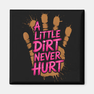 Aimant Les enfants un peu de terre font mal Mud Run Mudde