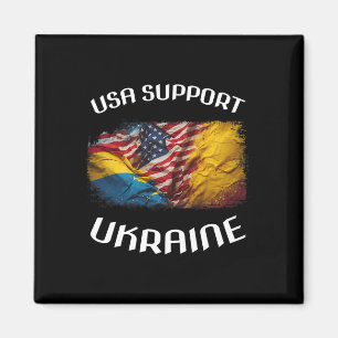 Aimant Les États-Unis soutiennent l'Ukraine Stand Usa Ukr