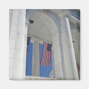 Aimant Les Etats-Unis, VA, Arlington. Des drapeaux