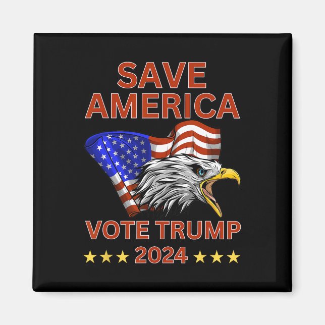 Aimant Les États-Unis Votent Trump 2024 Nous, Le Peuple,  (Devant)