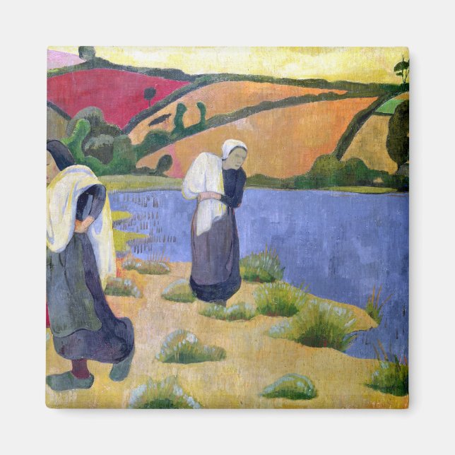 Aimant Les femmes à la rivière Laita près de Pouldu (Devant)