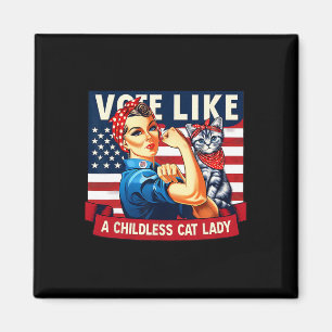 Aimant Les femmes au chat votent Kamala