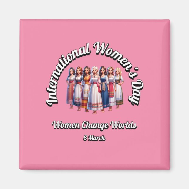 Aimant Les Femmes Changent Le Monde. Journée internationa (Devant)