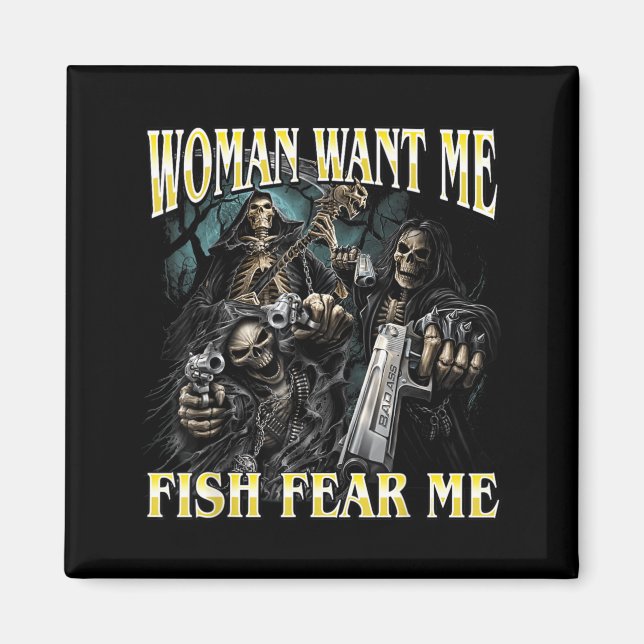 Aimant Les femmes veulent du poisson craignent drôle de s (Devant)