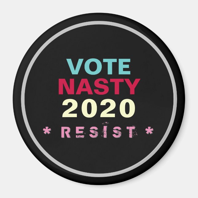 Aimant Les femmes votent NASTY 2020 RÉSISTENT À L'Aimant  (Devant)