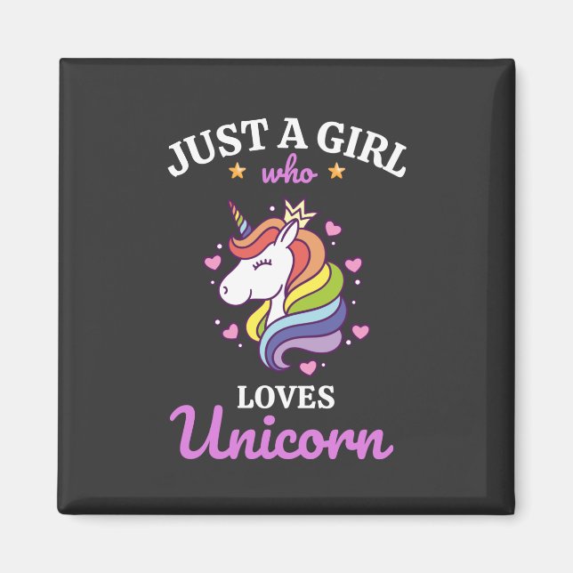 Aimant Les filles aiment le club de fans de Unicorn (Devant)
