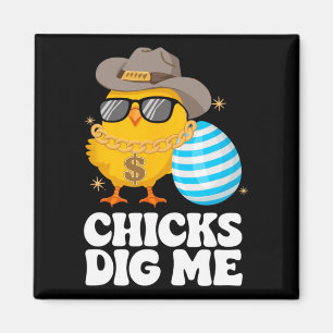 Aimant Les filles me creusent drôle Happy Happy Easter Su