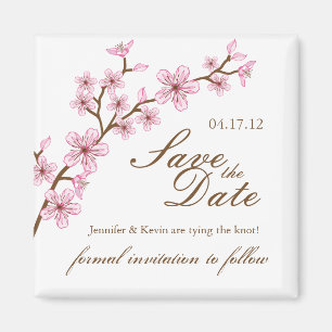Aimant Les fleurs de cerisier sauvent l'aimant de mariage