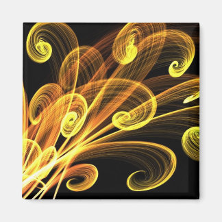 Aimant Les fleurs d'or Art Abstrait
