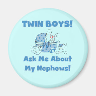 Aimant Les garçons jumeaux demandent des nouvelles de mon