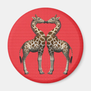 Aimant Les girafes amoureuses