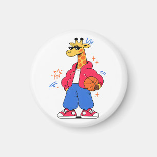 Aimant les girafes peuvent sauter : Streetwear Hoops