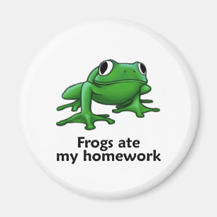Aimant Les grenouilles ont mangé mon travail