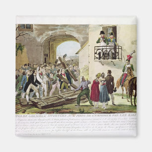 Aimant Les habitants déposant les portes