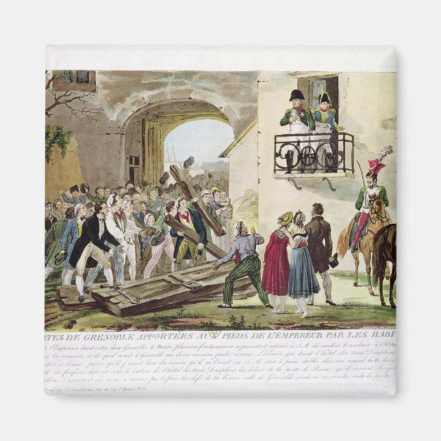 Aimant Les habitants qui déposent les portes (Devant)