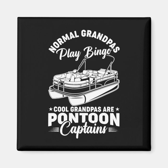 Aimant Les Hommes Cool De Bateau Les Grandpas Sont Pontoo (Devant)