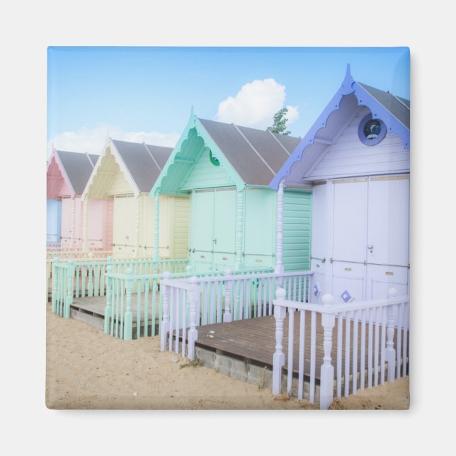 Aimant Les huttes de plage de Mersea Island (Devant)