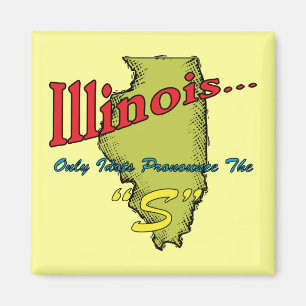Aimant Les idiots de ~ de devise de l'Illinois IL