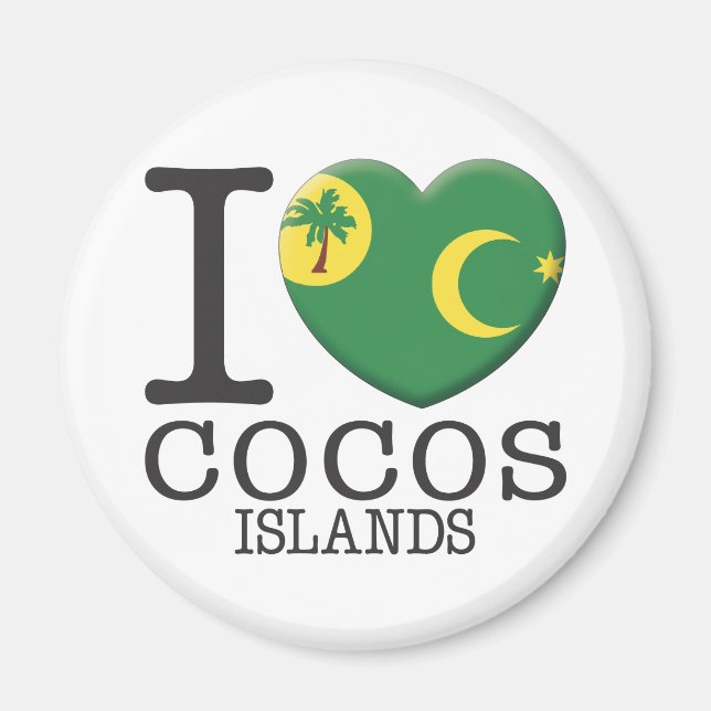 Aimant Les îles Cocos (Devant)