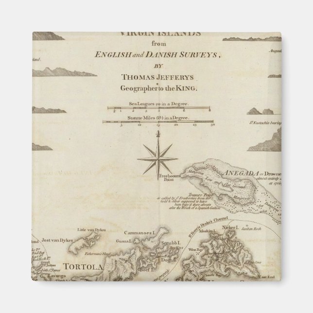 Aimant Les îles Vierges (Devant)