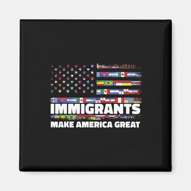 Aimant Les immigrants rendent l'Amérique grande Immigrant (Devant)