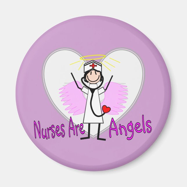 Aimant Les infirmières sont des anges (Devant)