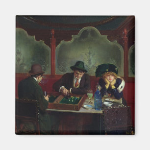 Aimant Les joueurs de backgammon