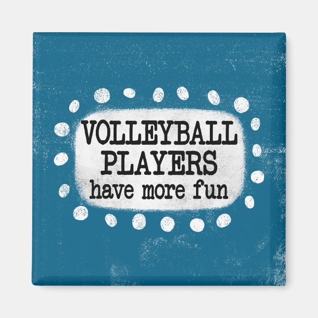 Aimant Les Joueurs De Volley-Ball Ont Plus D'Amusants Mag (Devant)