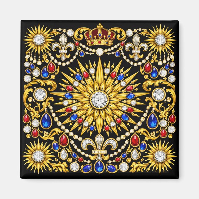 Aimant Les joyaux du palais de Versailles du Roi Soleil o (Devant)