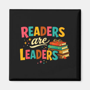Aimant Les lecteurs sont des leaders livre amusant motiva